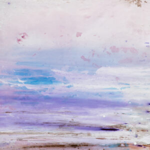 Painting Blue Matcha mixed media on canvas 50x30cm